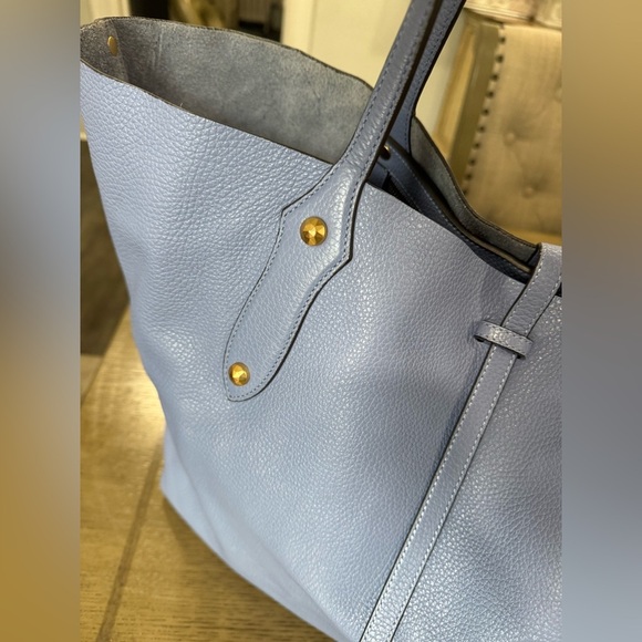 Annabel Ingall Leather Bag with blue, Gold Detail perfet condition - Picture 2 of 15